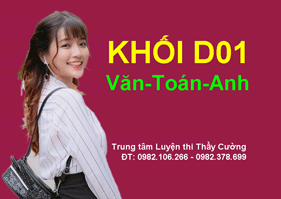 LỊCH ÔN THI KHỐI D01 (Văn,Toán,Anh) cho hs 2k1 và hs 13 - - Trung tâm Luyện thi Thầy Cường, cuongphat.edu.vn